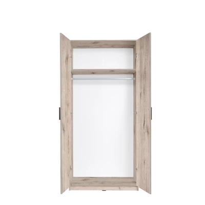 Kleiderschrank 92 cm FUNZA 2 - Wellington Eiche