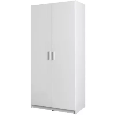 Kleiderschrank 92 cm FUNZA 2 – Alpinweiß / Glanzweiß