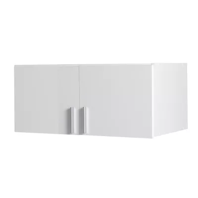 Kleiderschrankerweiterung 92 cm FUNZA 2 - Alpinweiß / Weiß Hochglanz