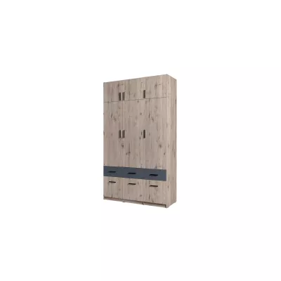 Erweiterung für breiten Kleiderschrank 136 cm FUNZA 4 - Wellington Eiche