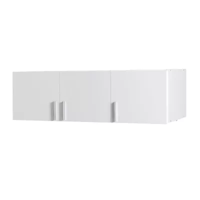 Erweiterung für breiten Kleiderschrank 136 cm FUNZA 4 - Alpinweiß / Weiß Hochglanz