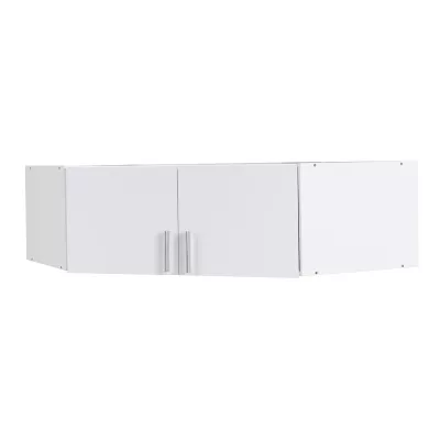 Eckkleiderschrankerweiterung 117 cm FUNZA 5 - Alpinweiß / Hochglanzweiß