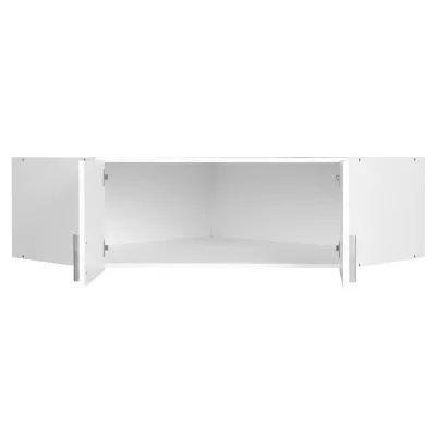 Eckkleiderschrankerweiterung 117 cm FUNZA 5 - Alpinweiß / Hochglanzweiß