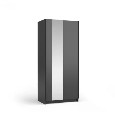 Schmaler Spiegelschrank 80 cm CARTAGO - schwarz