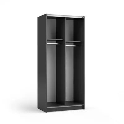 Schmaler Spiegelschrank 80 cm CARTAGO - schwarz