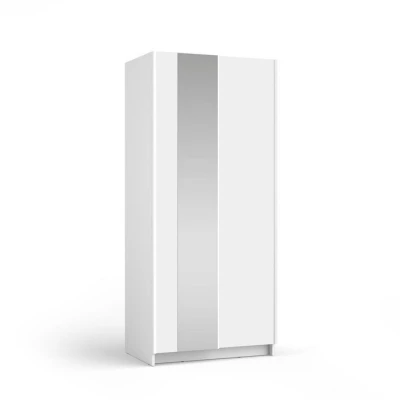 Schmaler Spiegelschrank 80 cm CARTAGO - weiß