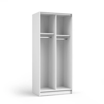 Schmaler Spiegelschrank 80 cm CARTAGO - weiß
