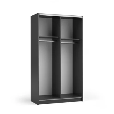 Schmaler Spiegelschrank 100 cm CARTAGO - schwarz