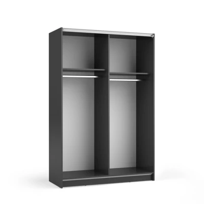Schmaler Spiegelschrank 120 cm CARTAGO - schwarz