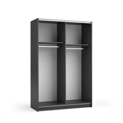 Schmaler Spiegelschrank 120 cm CARTAGO - schwarz