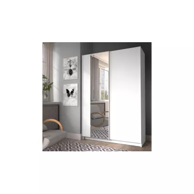Schmaler Spiegelschrank 120 cm CARTAGO - weiß