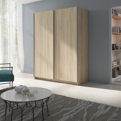 Hoher Kleiderschrank 150 cm LORICA - Sonoma-Eiche