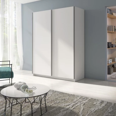 Hoher Kleiderschrank 150 cm LORICA - weiß