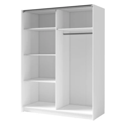 Hoher Kleiderschrank 150 cm LORICA - weiß