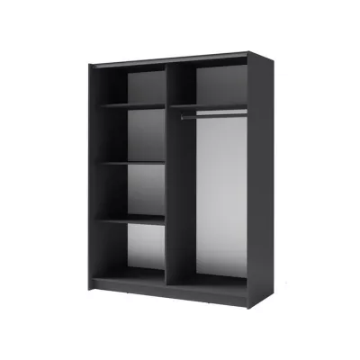 Breiter Kleiderschrank 180 cm LORICA - Graphit