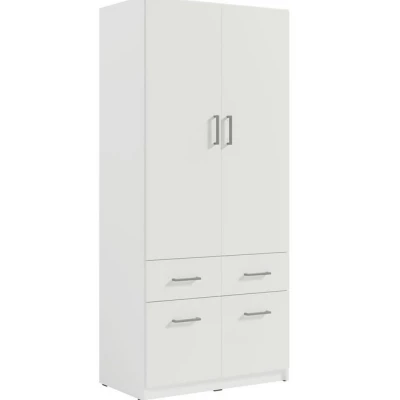 Kombinierter Kleiderschrank 91 CERETE 3 - weiß