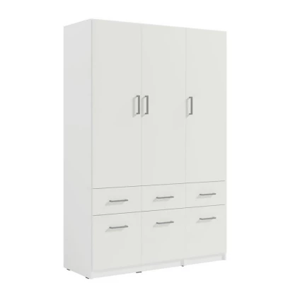 Kombinierter Kleiderschrank 136 CERETE 4 - weiß
