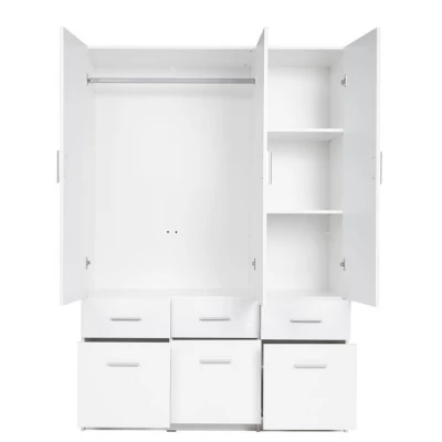 Erweiterung für kombinierten Kleiderschrank 136 cm CERETE 4 - weiß