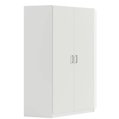 Eckkleiderschrank 117 cm CERETE 6 - weiß