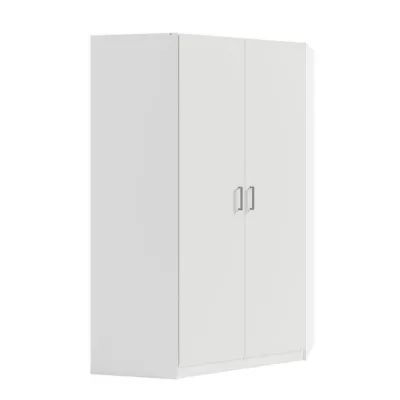 Eckkleiderschrank 117 cm CERETE 6 - weiß