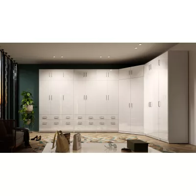 Erweiterung für kombinierten Kleiderschrank 136 cm CERETE 4 - weiß