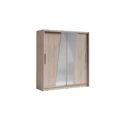 Kleiderschrank mit Spiegel 200 cm CHOCONTA 2 - Sonoma-Eiche