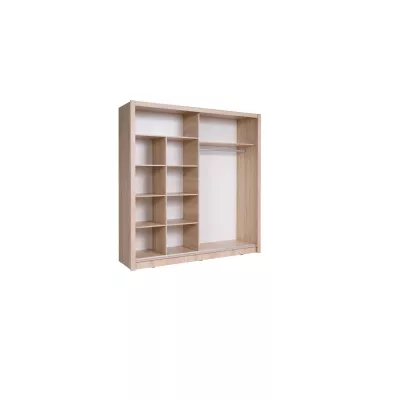 Kleiderschrank mit Spiegel 200 cm CHOCONTA 2 - Sonoma-Eiche