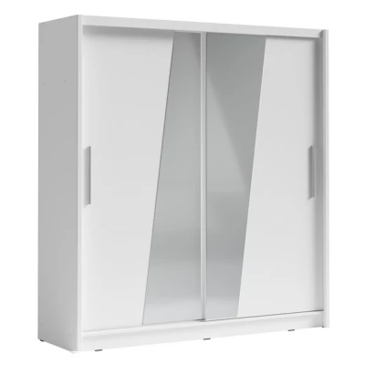 Kleiderschrank mit Spiegel 200 cm CHOCONTA 2 - weiß