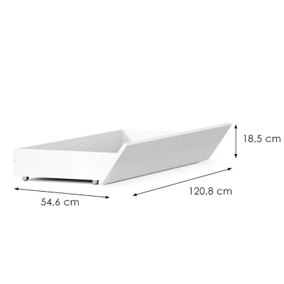 2x Schubladenset für TURBO Bett - weiß