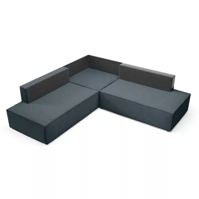 Eckschlafsofa WINDSOR 2 - blaugrau