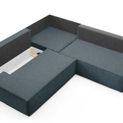 Eckschlafsofa WINDSOR 2 - blaugrau