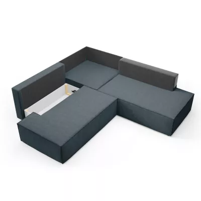 Eckschlafsofa WINDSOR 2 - blaugrau