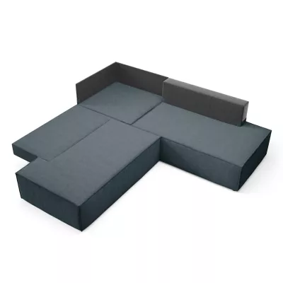 Eckschlafsofa WINDSOR 2 - blaugrau
