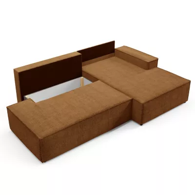 Ecksofa mit Stauraum WINDSOR 1 - honigfarben, rechte Ecke
