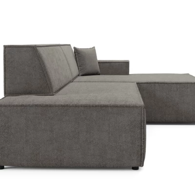 Ecksofa mit Stauraum WINDSOR 1 – Mausgrau, rechte Ecke