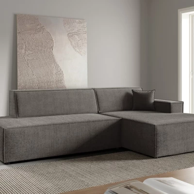 Ecksofa mit Stauraum WINDSOR 1 – Mausgrau, rechte Ecke