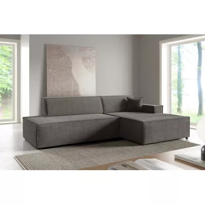 Ecksofa mit Stauraum WINDSOR 1 – Mausgrau, rechte Ecke