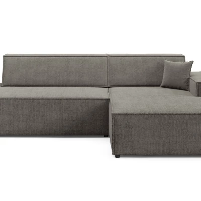 Ecksofa mit Stauraum WINDSOR 1 – Mausgrau, rechte Ecke
