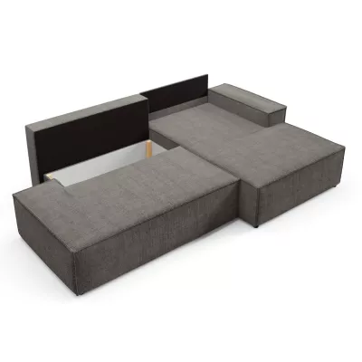 Ecksofa mit Stauraum WINDSOR 1 – Mausgrau, rechte Ecke