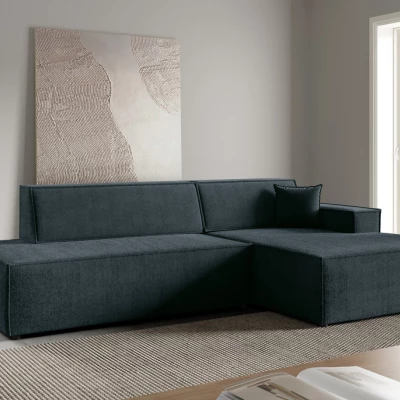 Ecksofa mit Stauraum WINDSOR 1 – blaugrau, rechte Ecke
