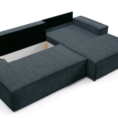 Ecksofa mit Stauraum WINDSOR 1 – blaugrau, rechte Ecke