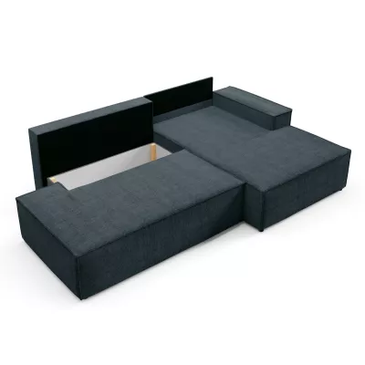 Ecksofa mit Stauraum WINDSOR 1 – blaugrau, rechte Ecke