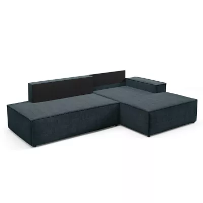 Ecksofa mit Stauraum WINDSOR 1 – blaugrau, rechte Ecke