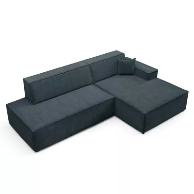 Ecksofa mit Stauraum WINDSOR 1 – blaugrau, rechte Ecke