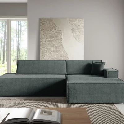Ecksofa mit Stauraum WINDSOR 1 – dunkelgrau, rechte Ecke