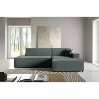 Ecksofa mit Stauraum WINDSOR 1 – dunkelgrau, rechte Ecke