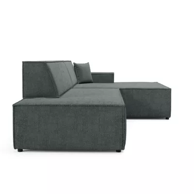 Ecksofa mit Stauraum WINDSOR 1 – dunkelgrau, rechte Ecke