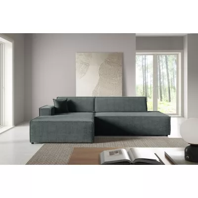 Ecksofa mit Stauraum WINDSOR 1 - dunkelgrau, linke Ecke
