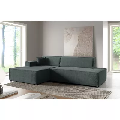 Ecksofa mit Stauraum WINDSOR 1 - dunkelgrau, linke Ecke
