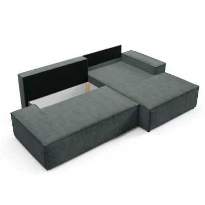 Ecksofa mit Stauraum WINDSOR 1 - dunkelgrau, linke Ecke